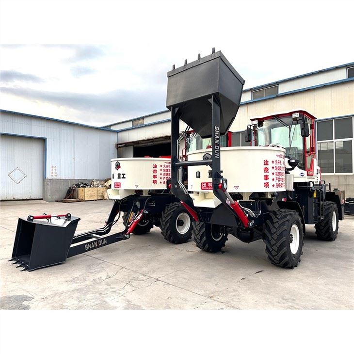 Flat Feeding Concrete Mixer